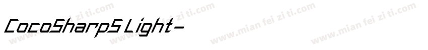 CocoSharpS Light字体转换